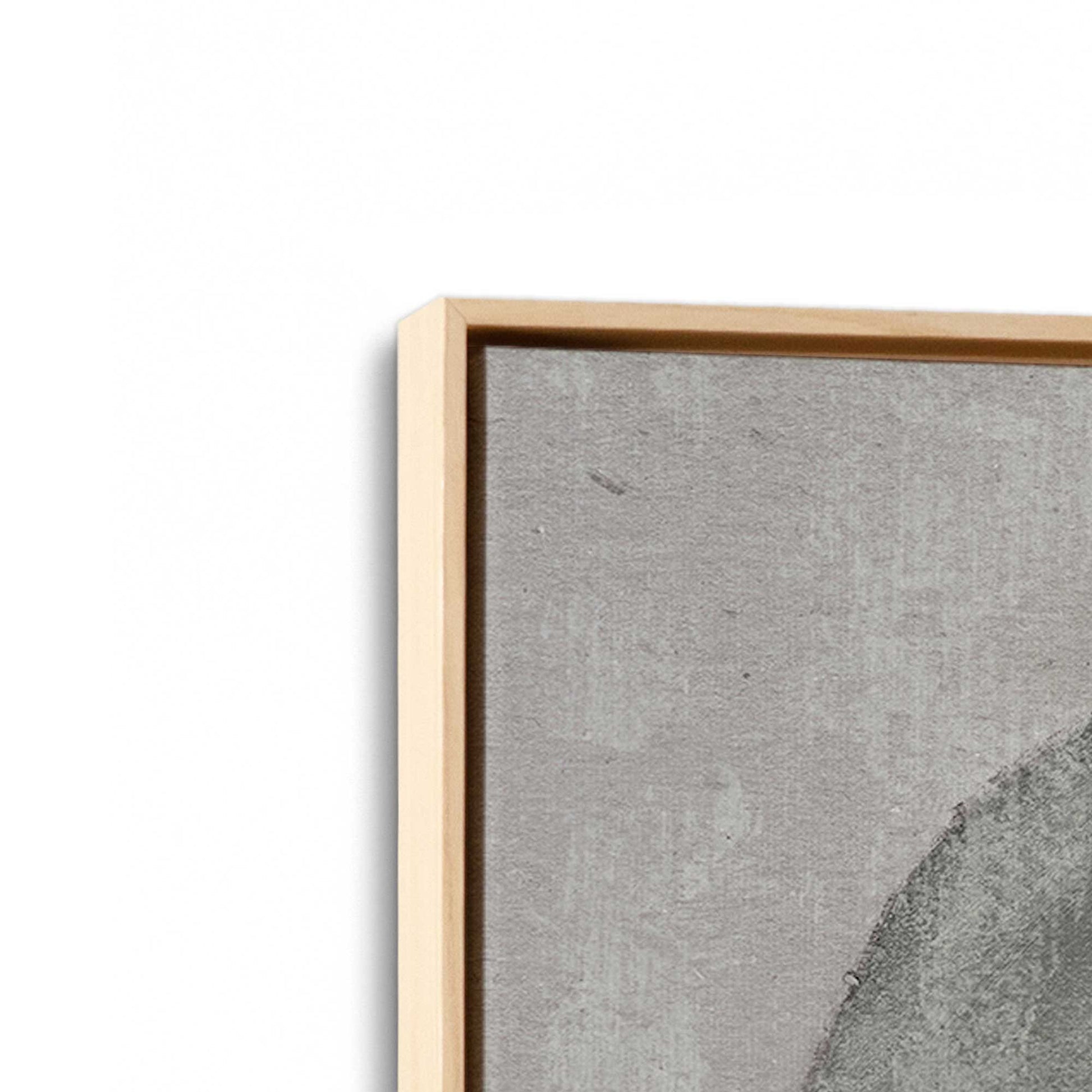 [Color:American Maple], Picture of art in a American Maple frame at an angle