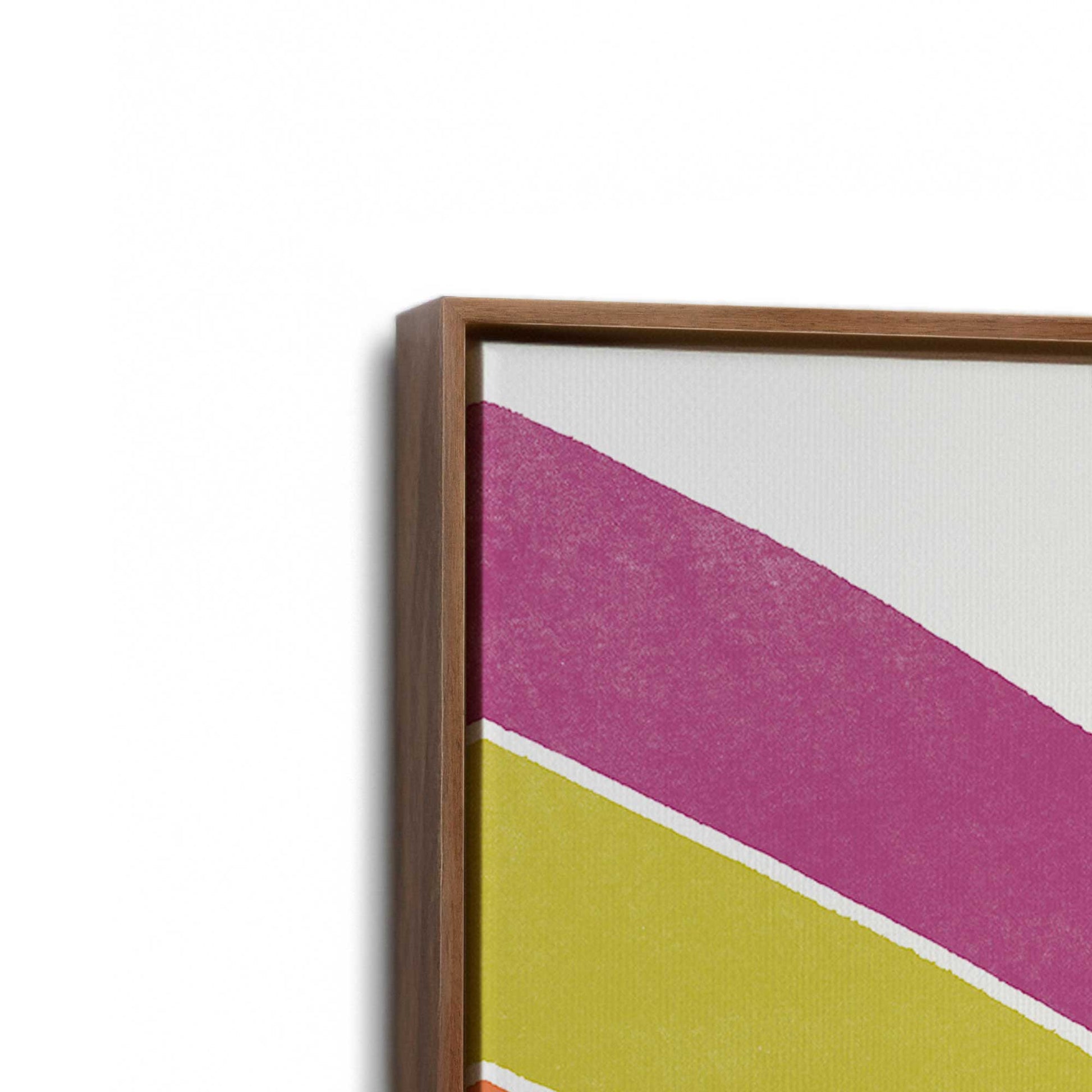 [Color:Walnut], Picture of art in a Walnut frame at an angle