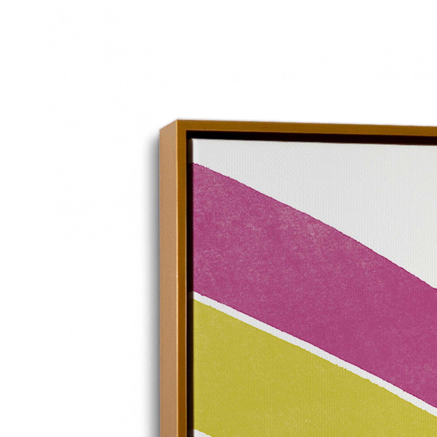 [Color:Polished Gold], Picture of art in a Polished Gold frame at an angle
