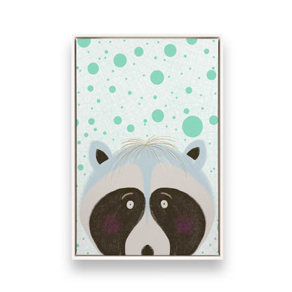 [Color:Opaque White], Picture of art in a White frame