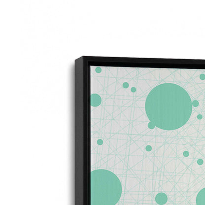 [Color:Satin Black], Picture of art in a Satin Black frame at an angle