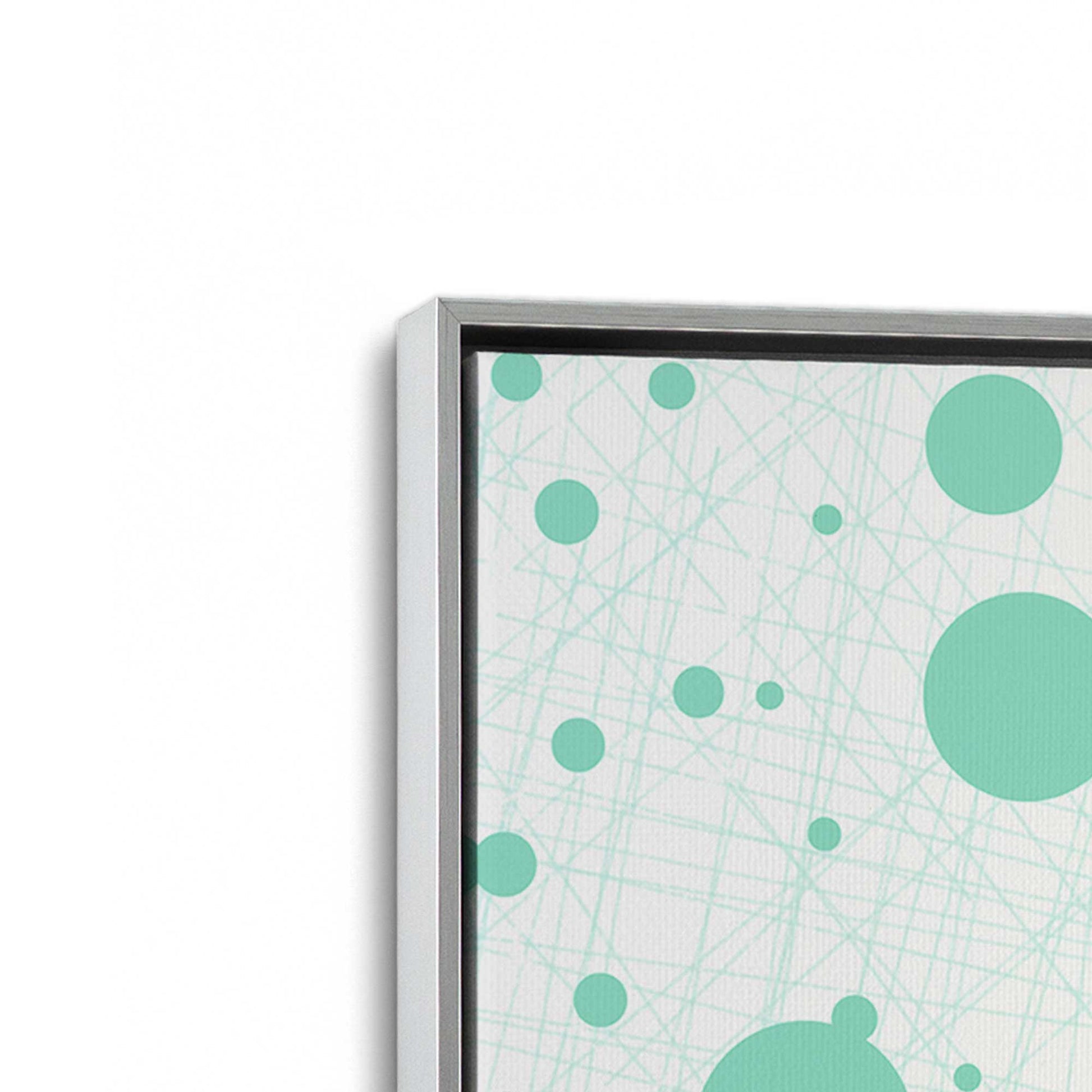 [Color:Polished Chrome], Picture of art in a Polished Chrome frame at an angle