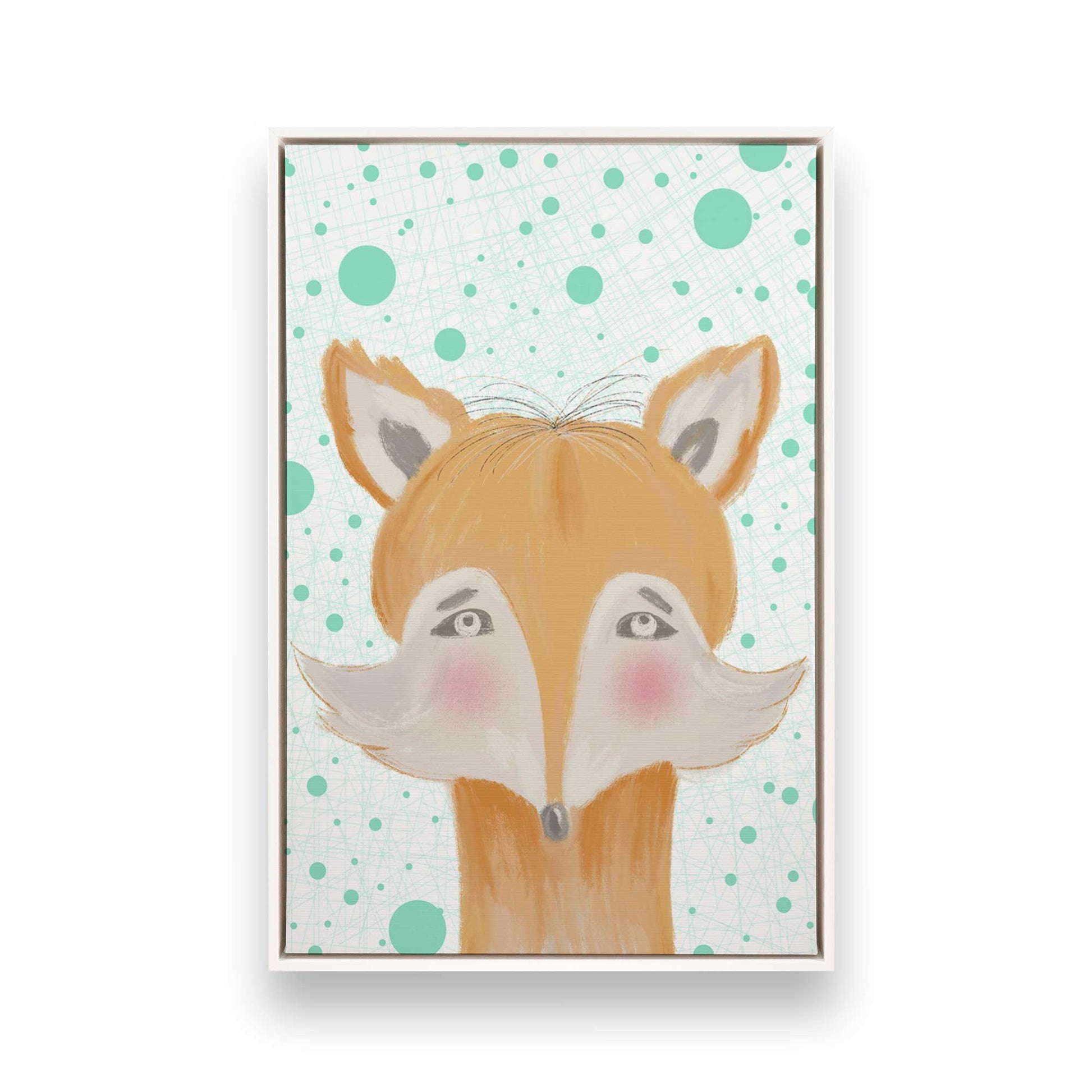 [Color:Opaque White], Picture of art in a White frame