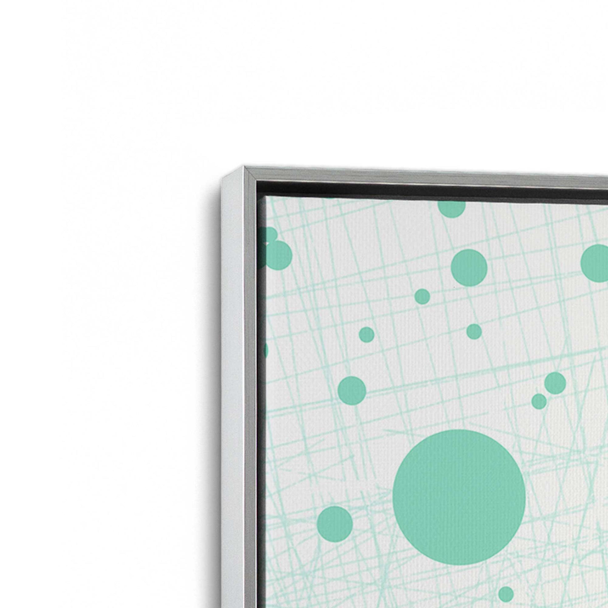 [Color:Polished Chrome], Picture of art in a Polished Chrome frame at an angle