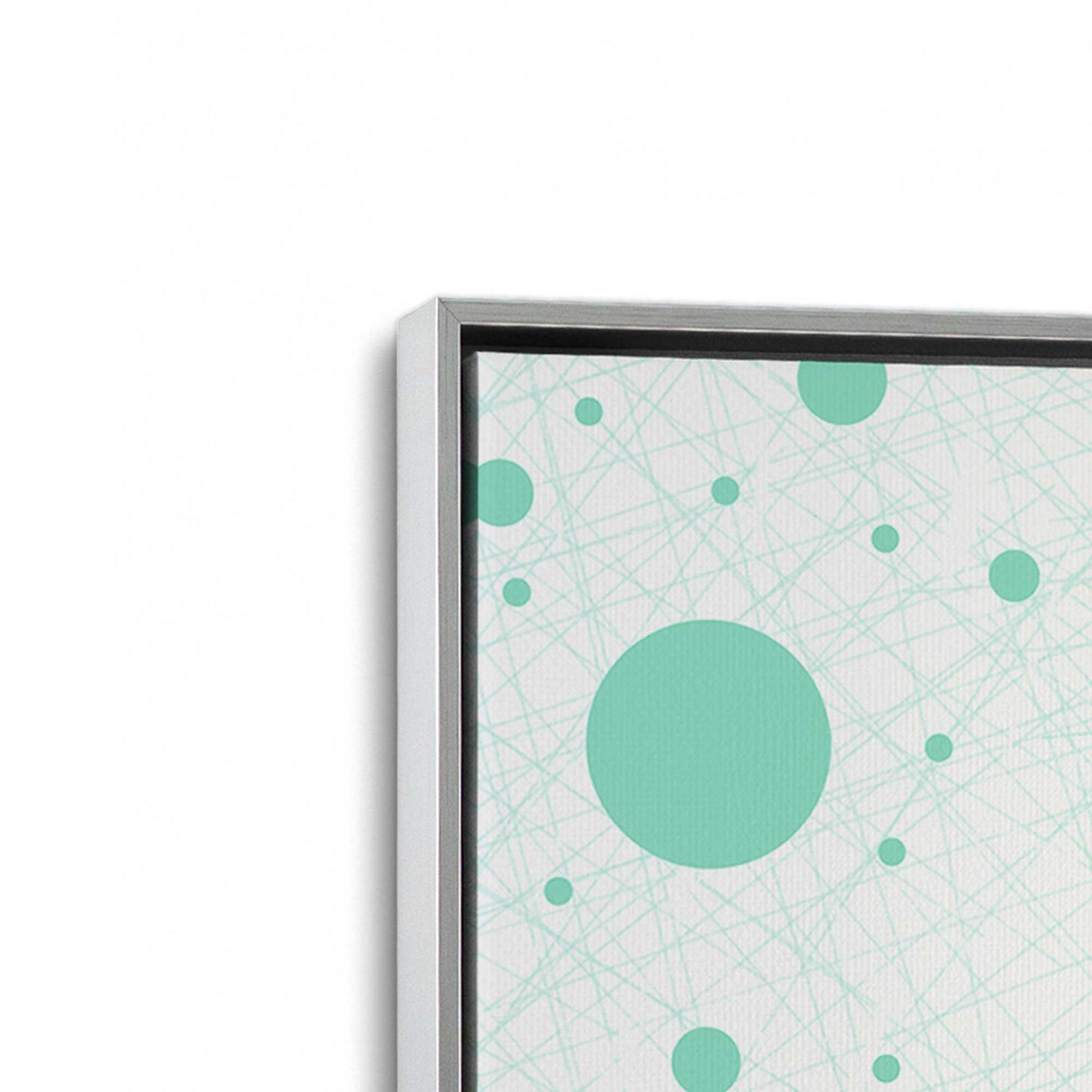[Color:Polished Chrome], Picture of art in a Polished Chrome frame at an angle