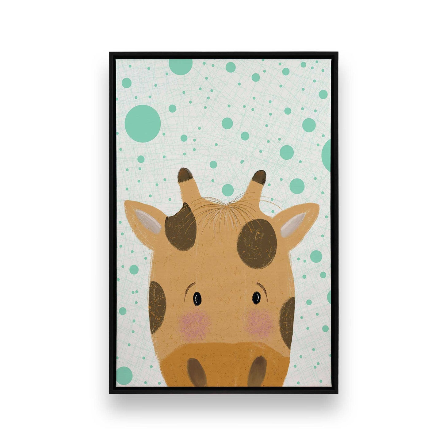 [Color:Satin Black], Picture of art in a Satin Black frame