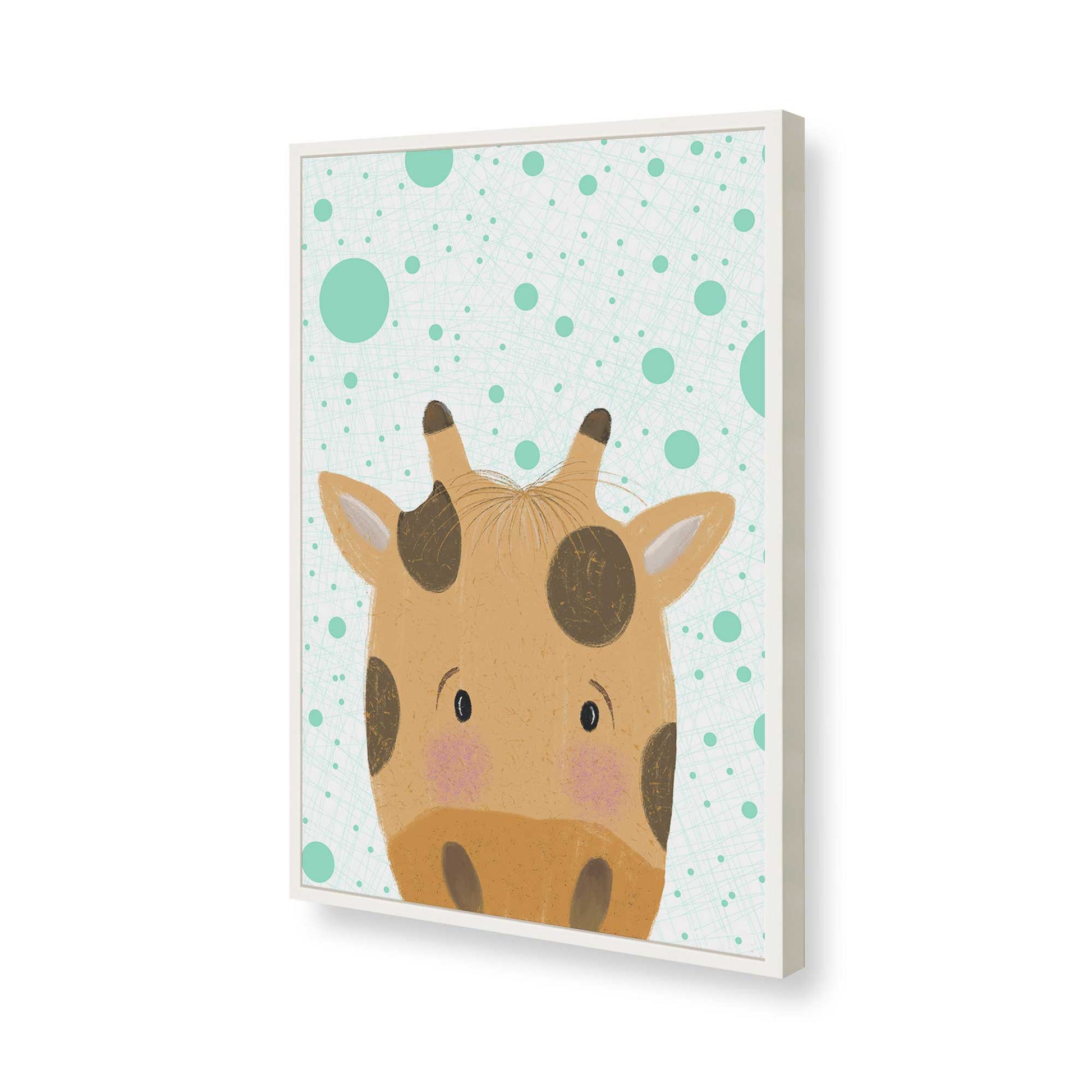 [Color:Opaque White], Picture of art in a Opaque White frame of the corner