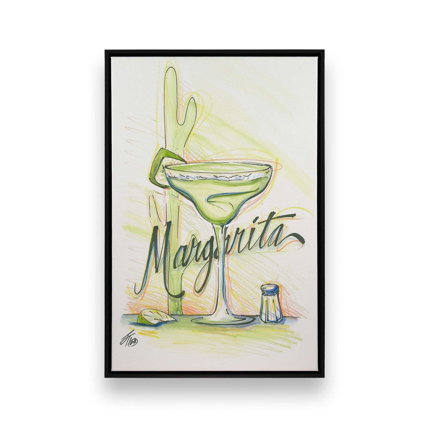 [Color:Satin Black], Picture of art in a Satin Black frame