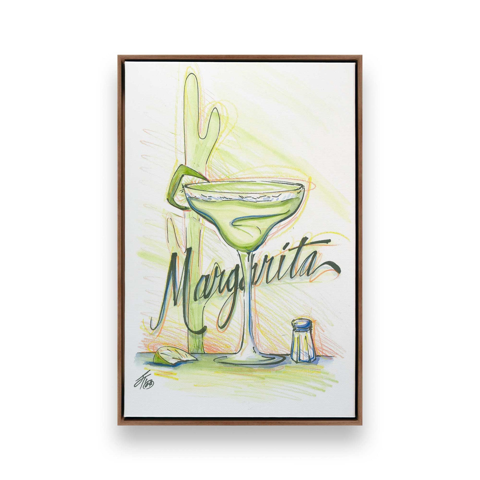 [Color:Walnut], Picture of art in a Walnut frame