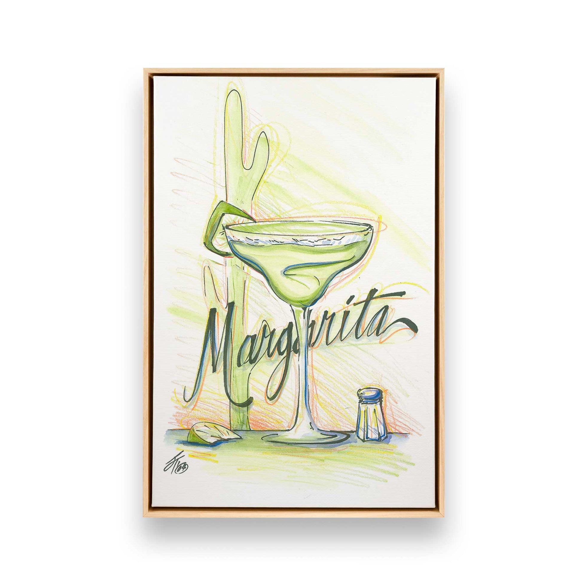 [Color:American Maple], Picture of art in a American Maple frame