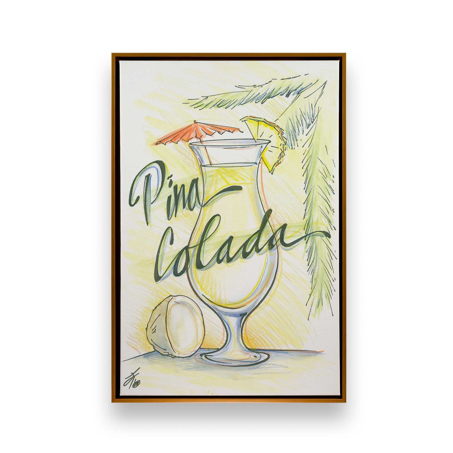 [Color:Polished Gold], Picture of art in a Polished Gold frame