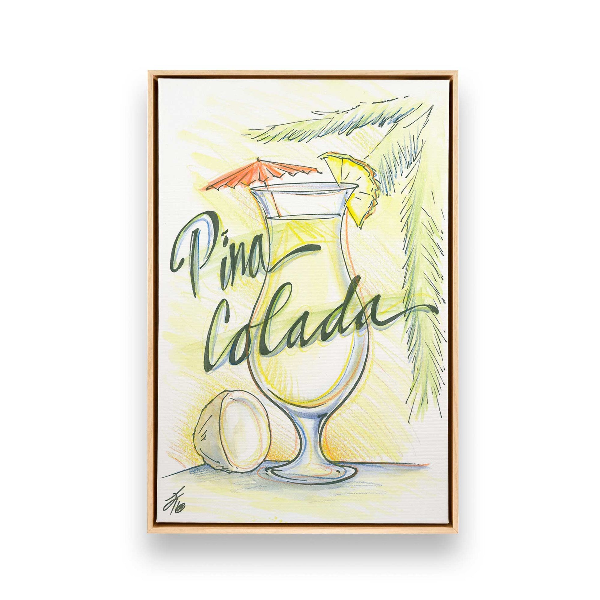 [Color:American Maple], Picture of art in a American Maple frame