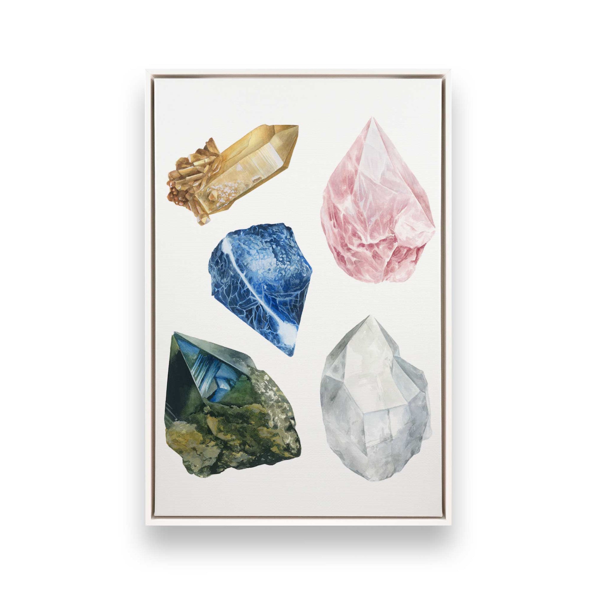 [Color:Opaque White], Picture of art in a White frame