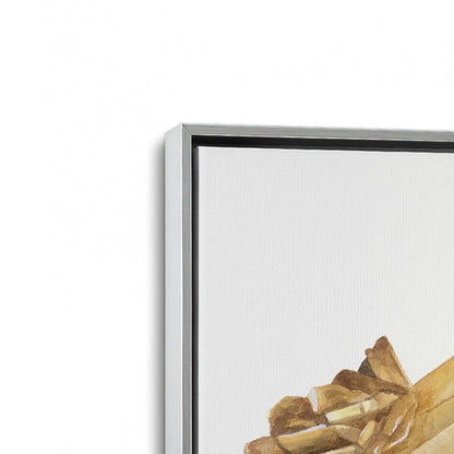 [Color:Polished Chrome], Picture of art in a Polished Chrome frame at an angle