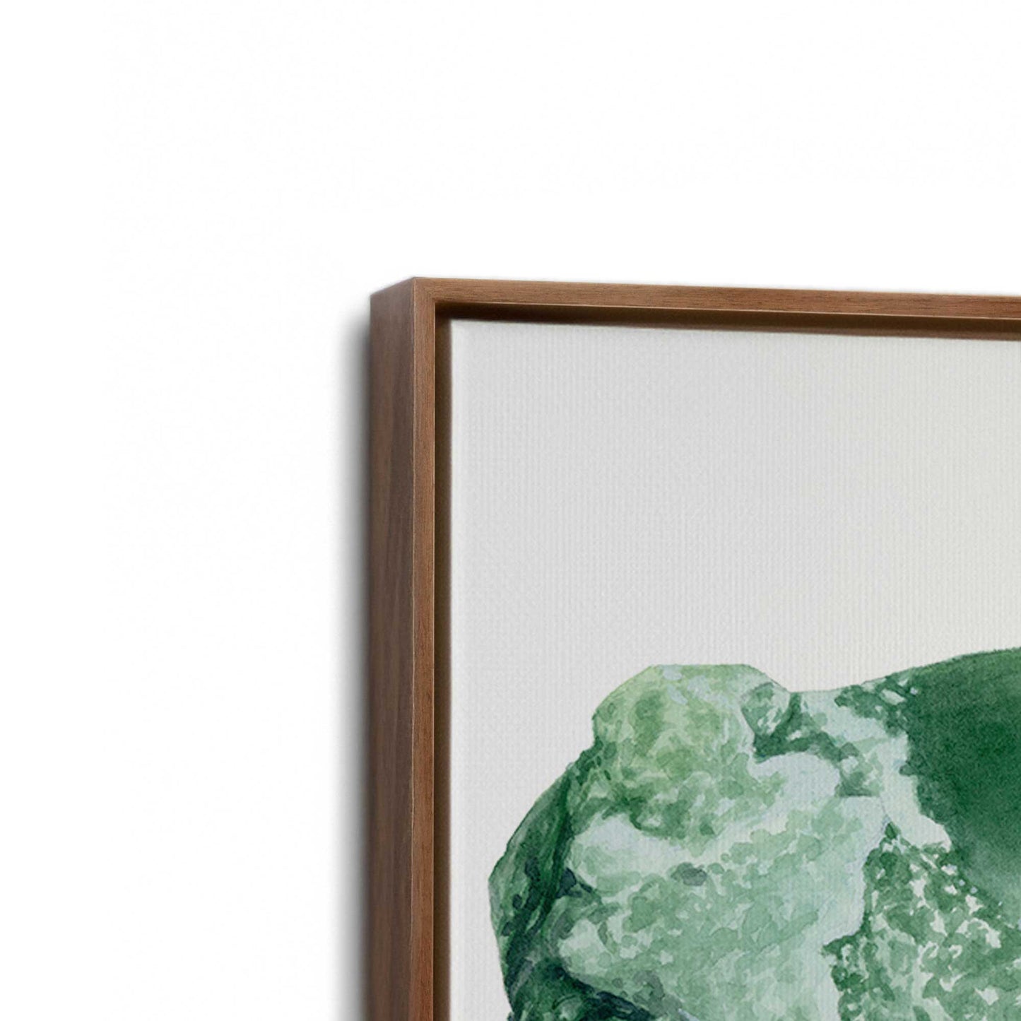 [Color:Walnut], Picture of art in a Walnut frame at an angle