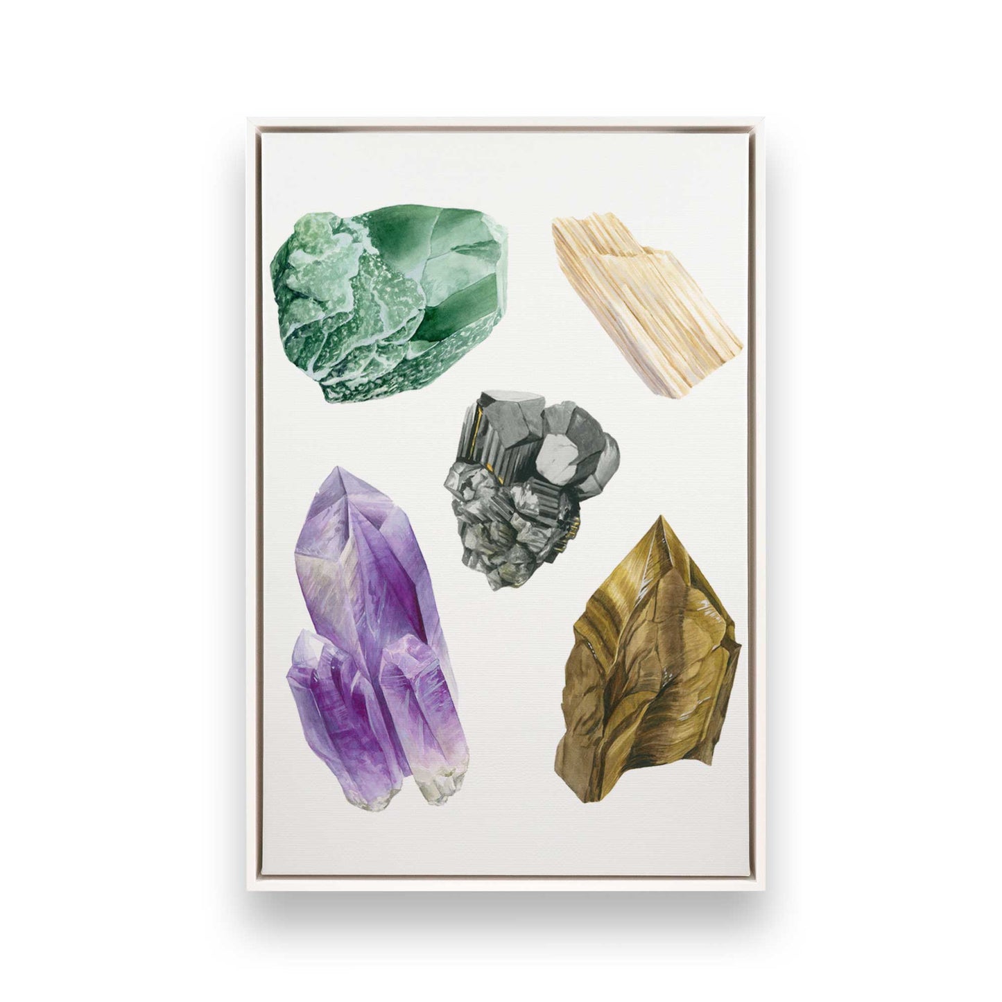 [Color:Opaque White], Picture of art in a White frame