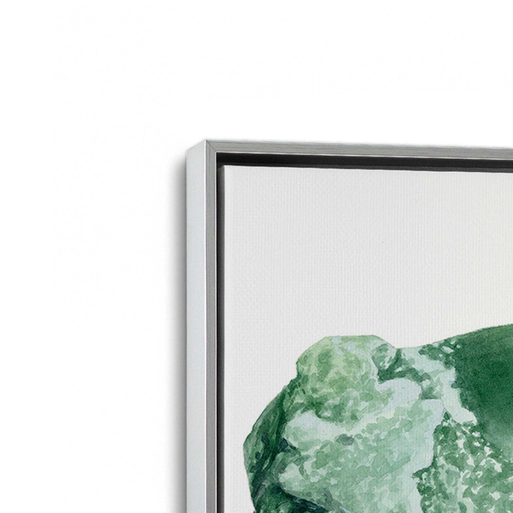 [Color:Polished Chrome], Picture of art in a Polished Chrome frame at an angle