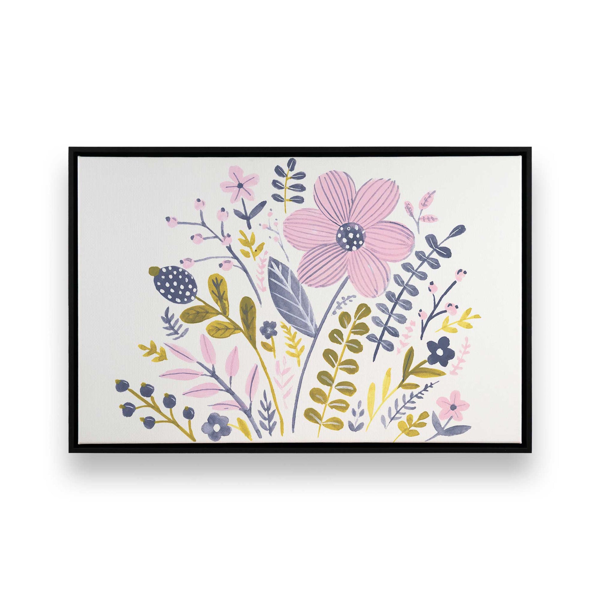 [Color:Satin Black], Picture of art in a Satin Black frame