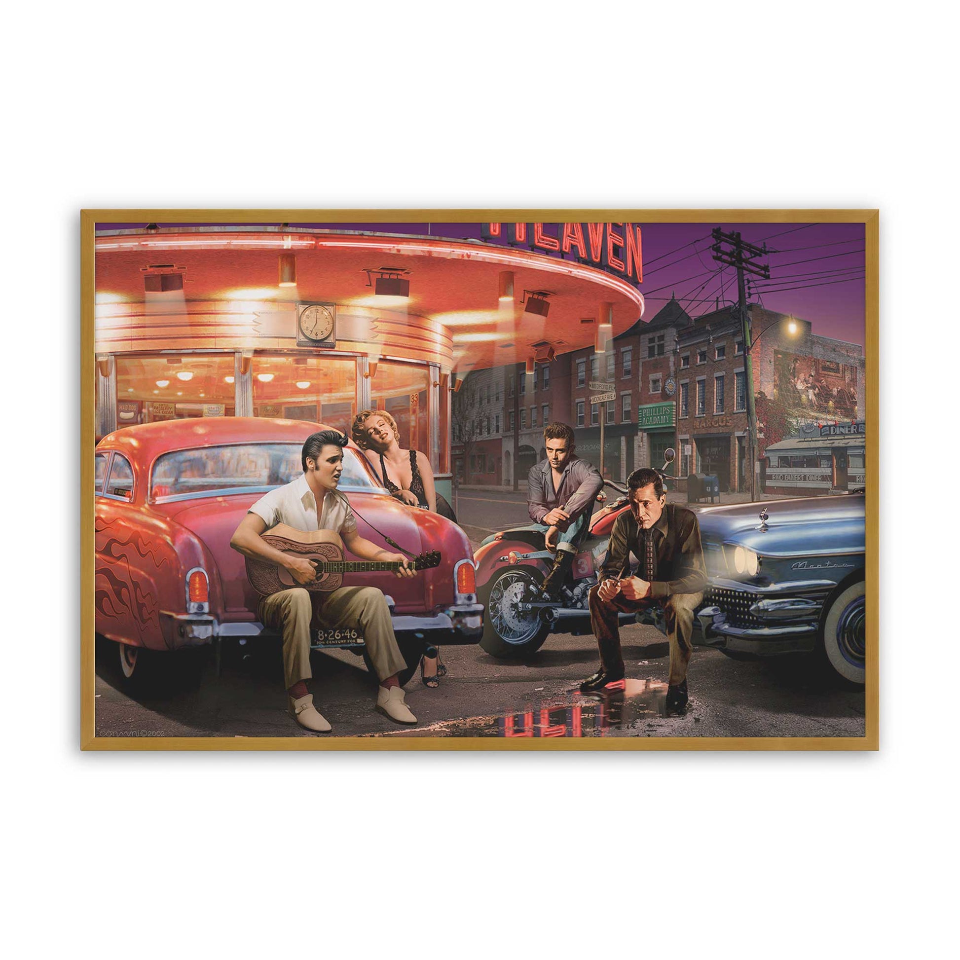 [Color:Polished Gold], Picture of art in a Polished Gold frame