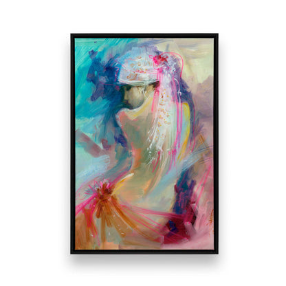 [Color:Satin Black], Picture of art in a Satin Black frame