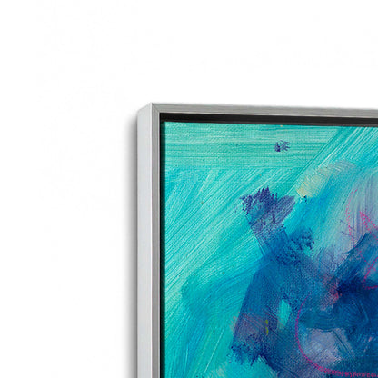 [Color:Polished Chrome], Picture of art in a Polished Chrome frame at an angle