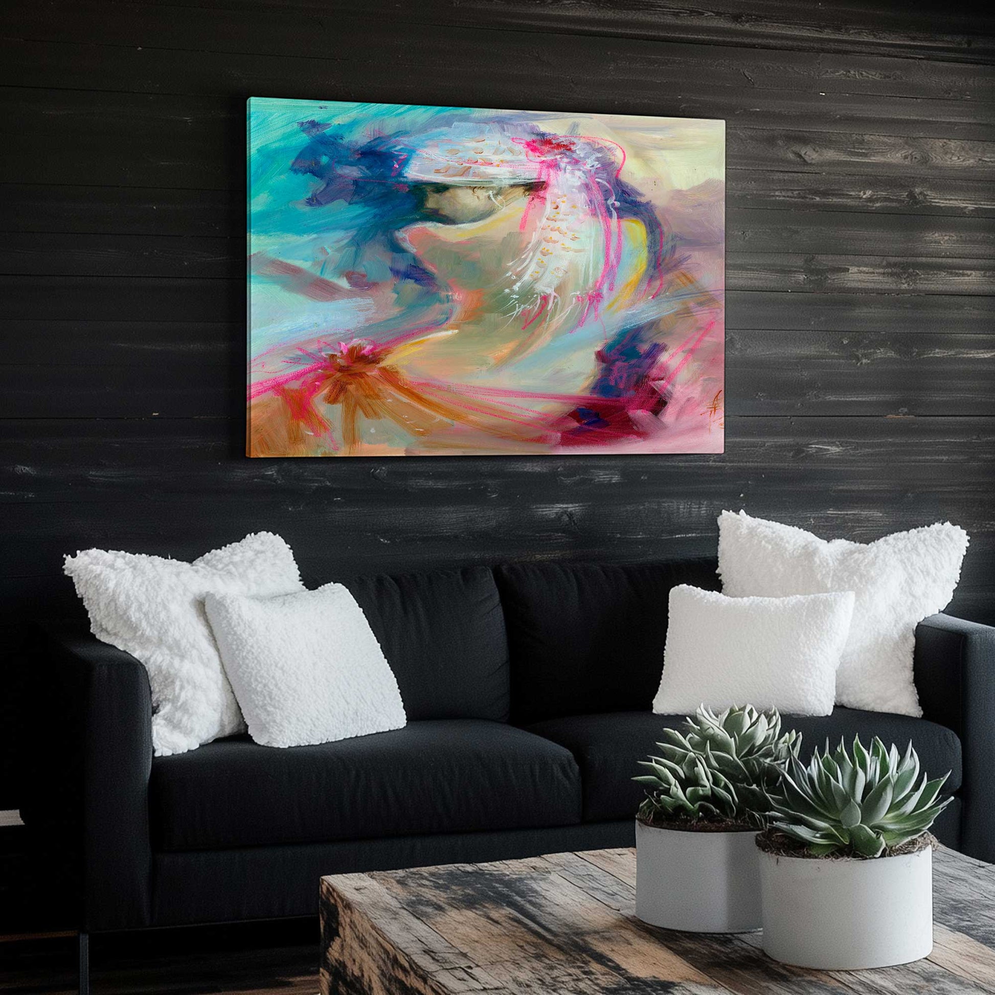 Picture of art in a room