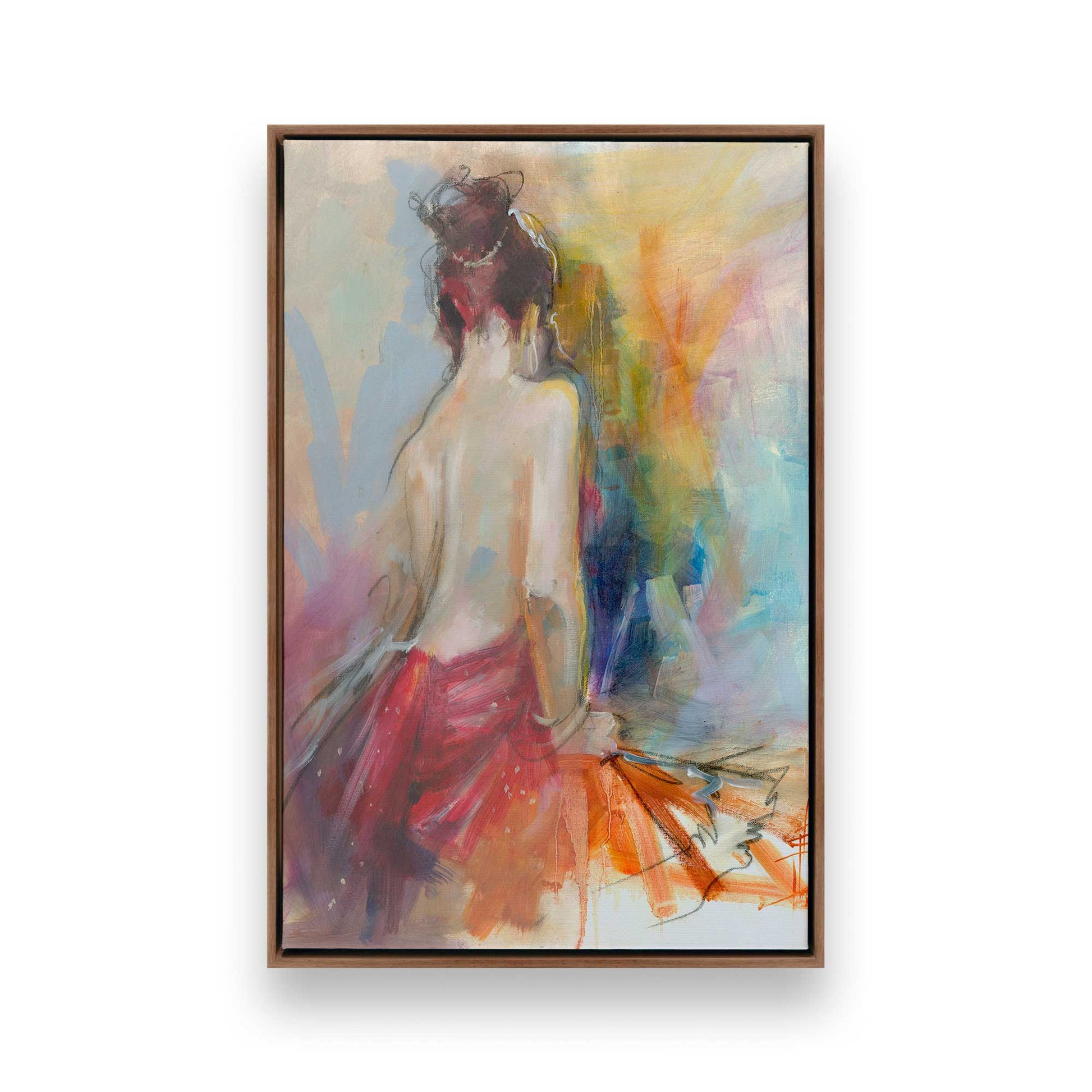 [Color:Walnut], Picture of art in a Walnut frame
