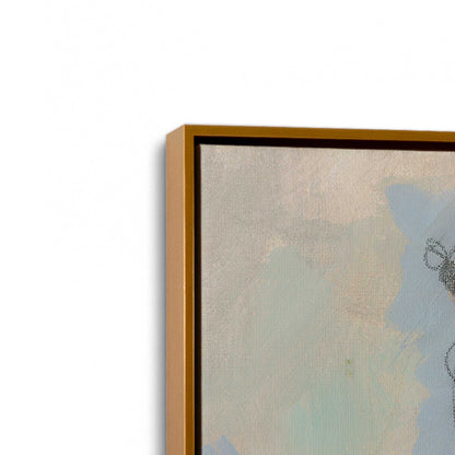 [Color:Polished Gold], Picture of art in a Polished Gold frame at an angle