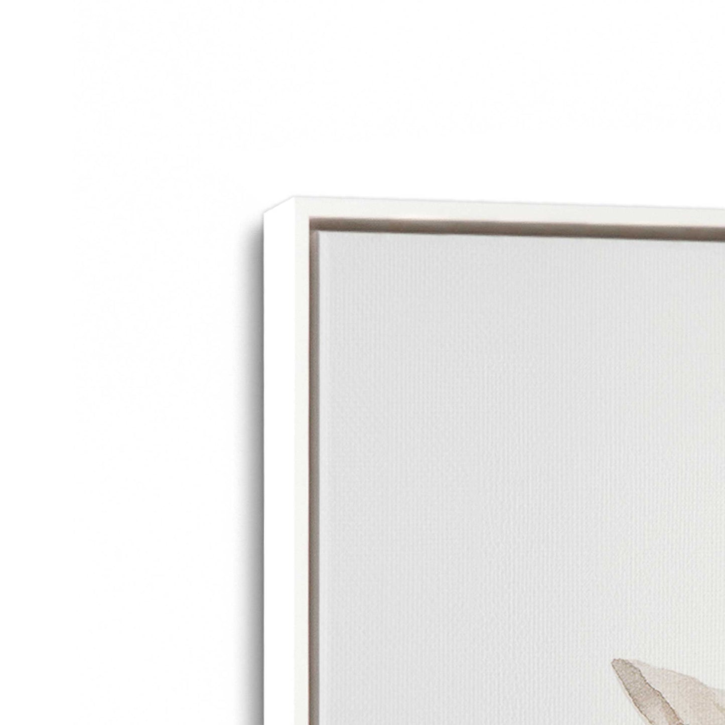 [Color:Opaque White], Picture of art in a White frame at an angle