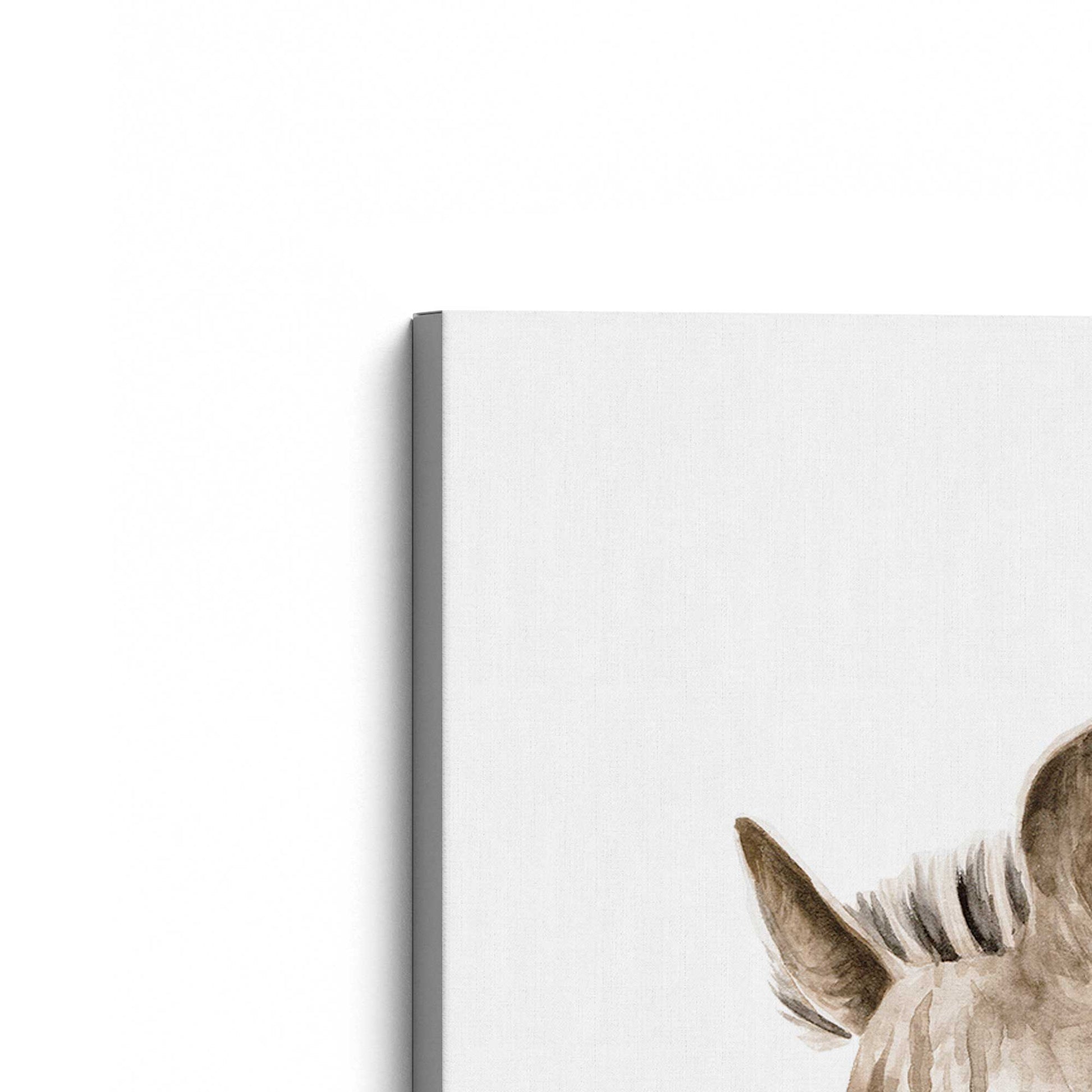 [Color:Stretched Canvas], Picture of the corner of the art