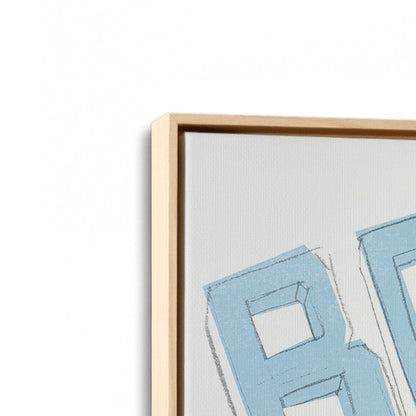 [Color:American Maple], Picture of art in a American Maple frame at an angle