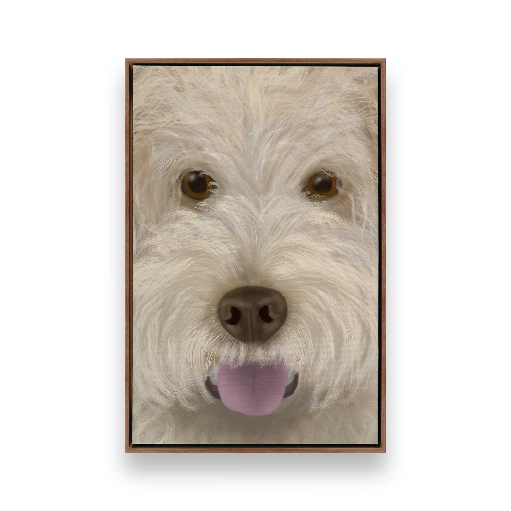 [Color:Walnut], Picture of art in a Walnut frame