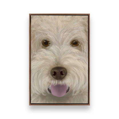 [Color:Walnut], Picture of art in a Walnut frame