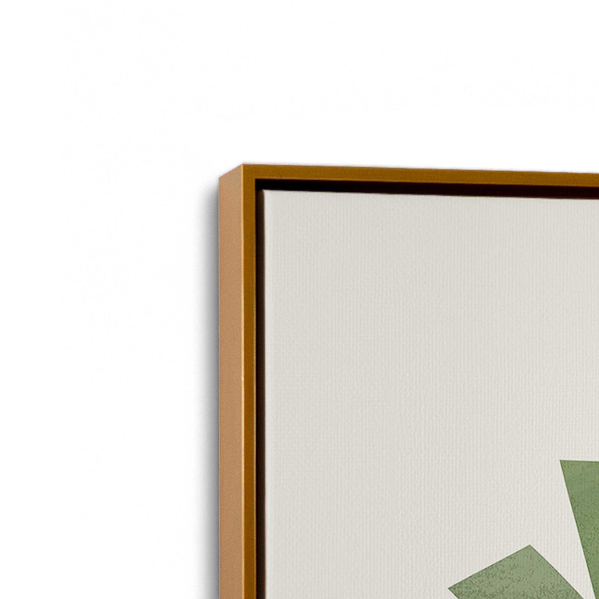 [Color:Polished Gold], Picture of art in a Polished Gold frame at an angle