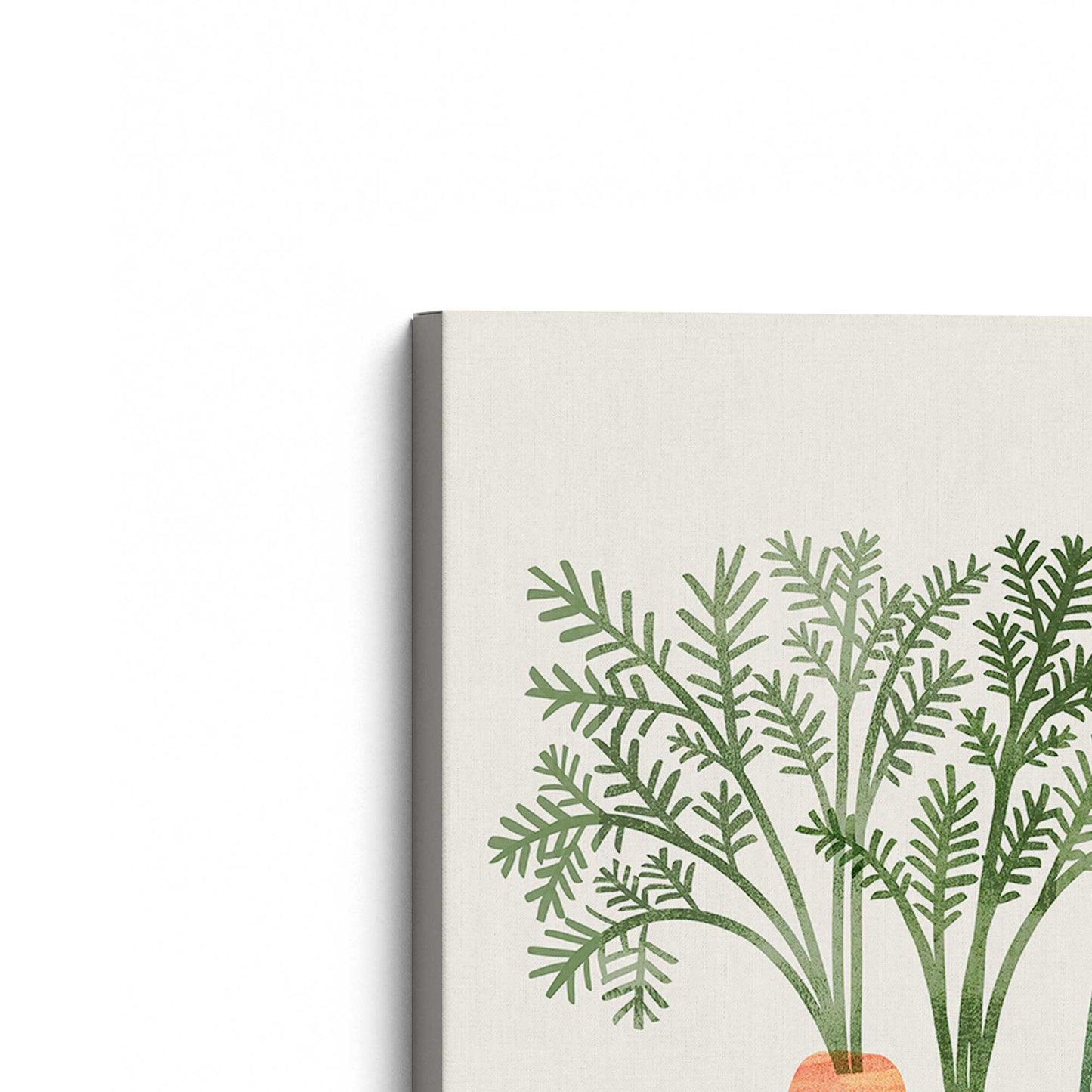 [Color:Stretched Canvas], Picture of the corner of the art
