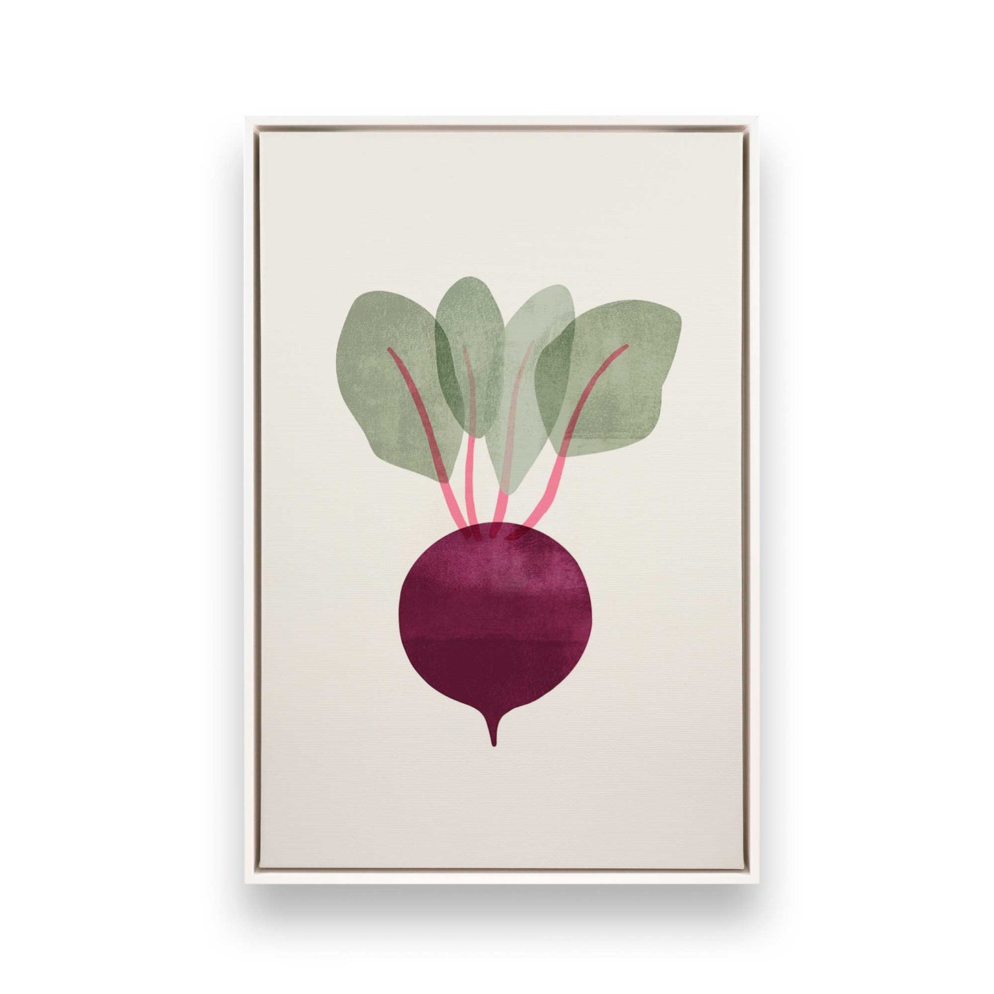 [Color:Opaque White], Picture of art in a White frame