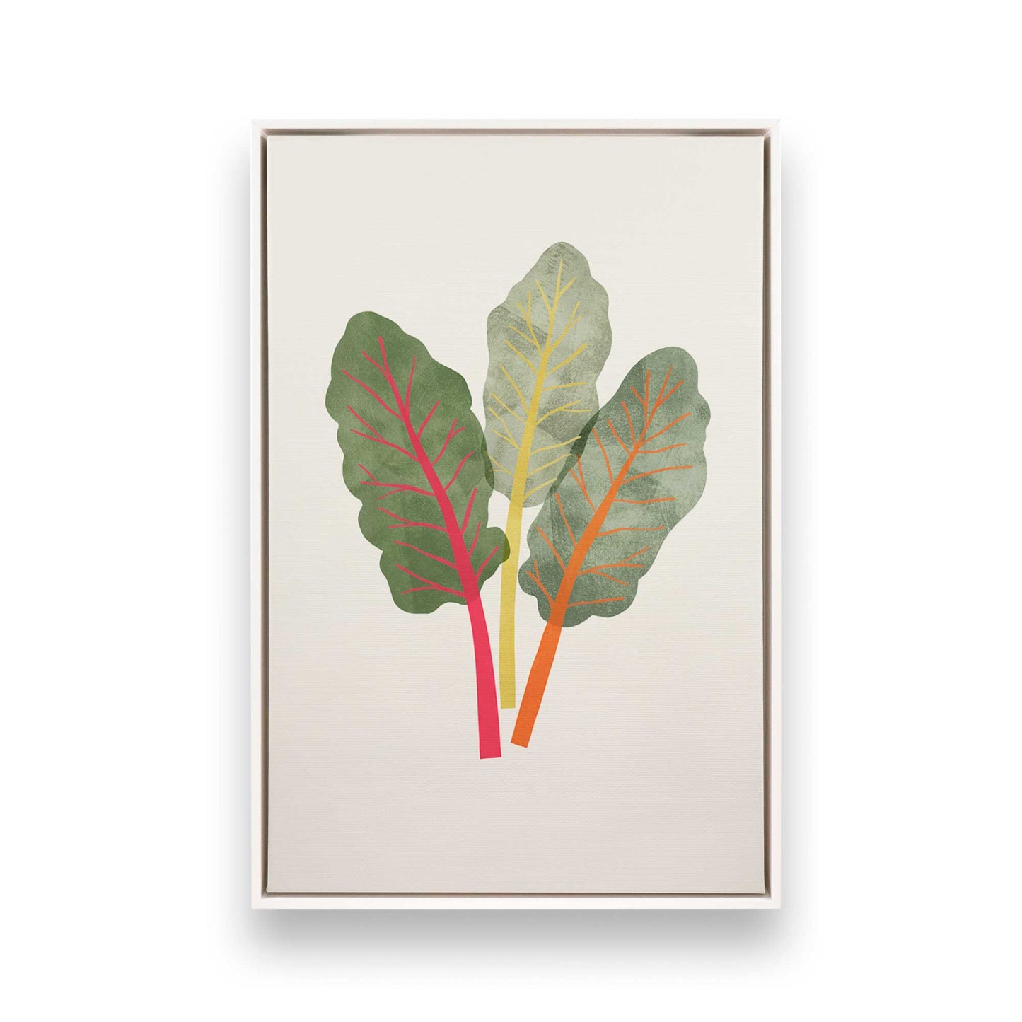 [Color:Opaque White], Picture of art in a White frame