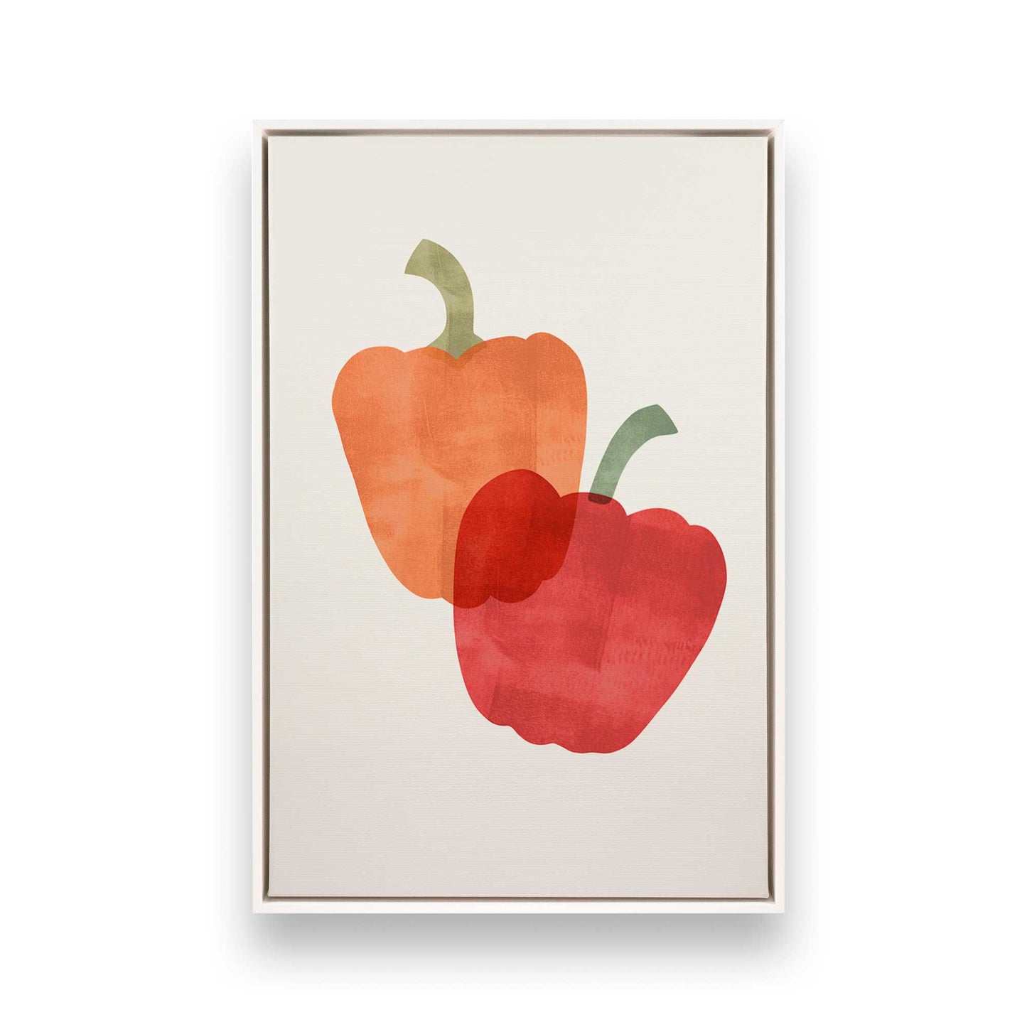 [Color:Opaque White], Picture of art in a White frame