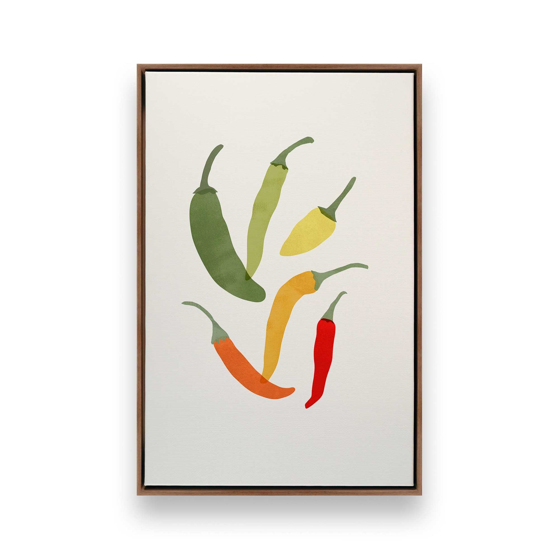 [Color:Walnut], Picture of art in a Walnut frame