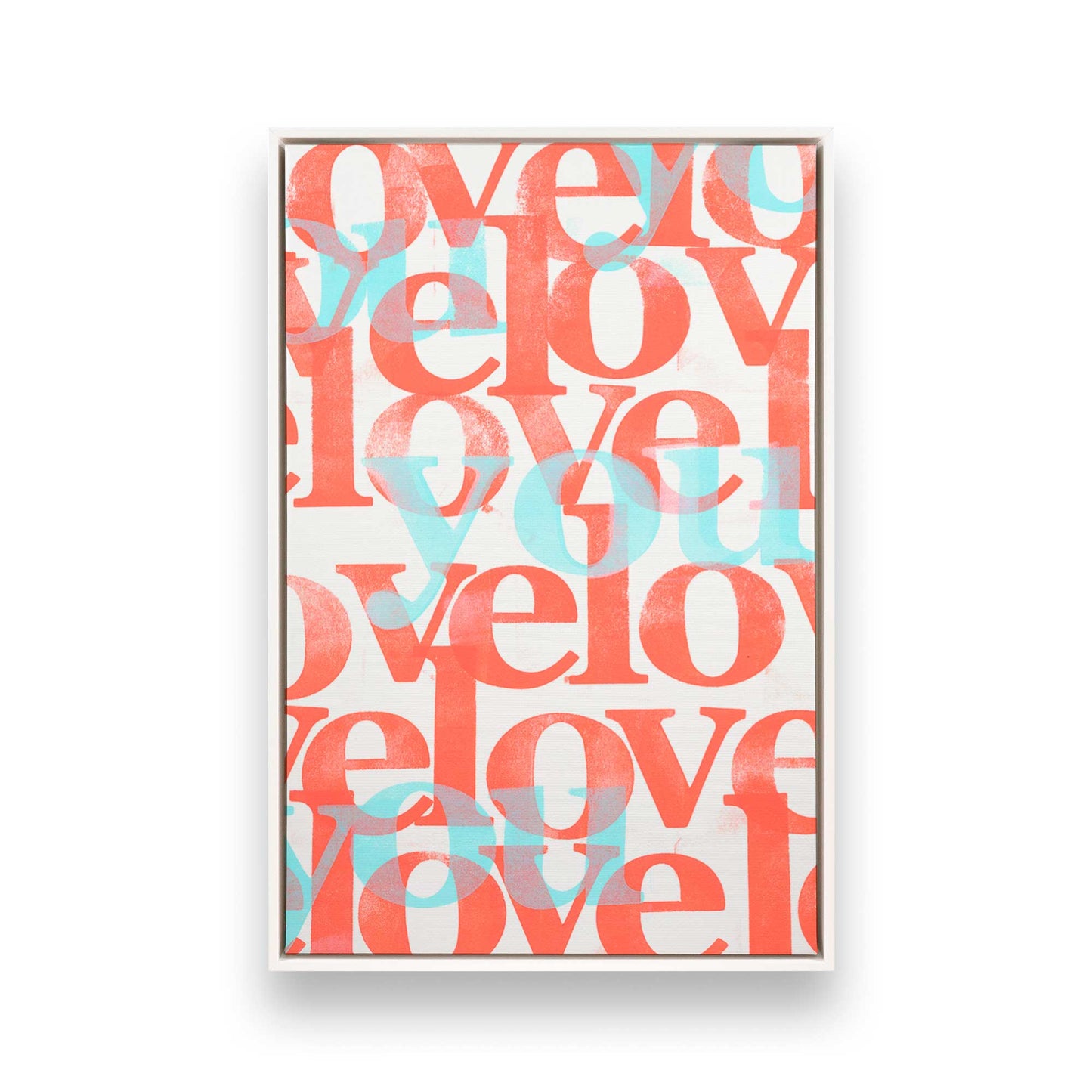 [Color:Opaque White], Picture of art in a White frame
