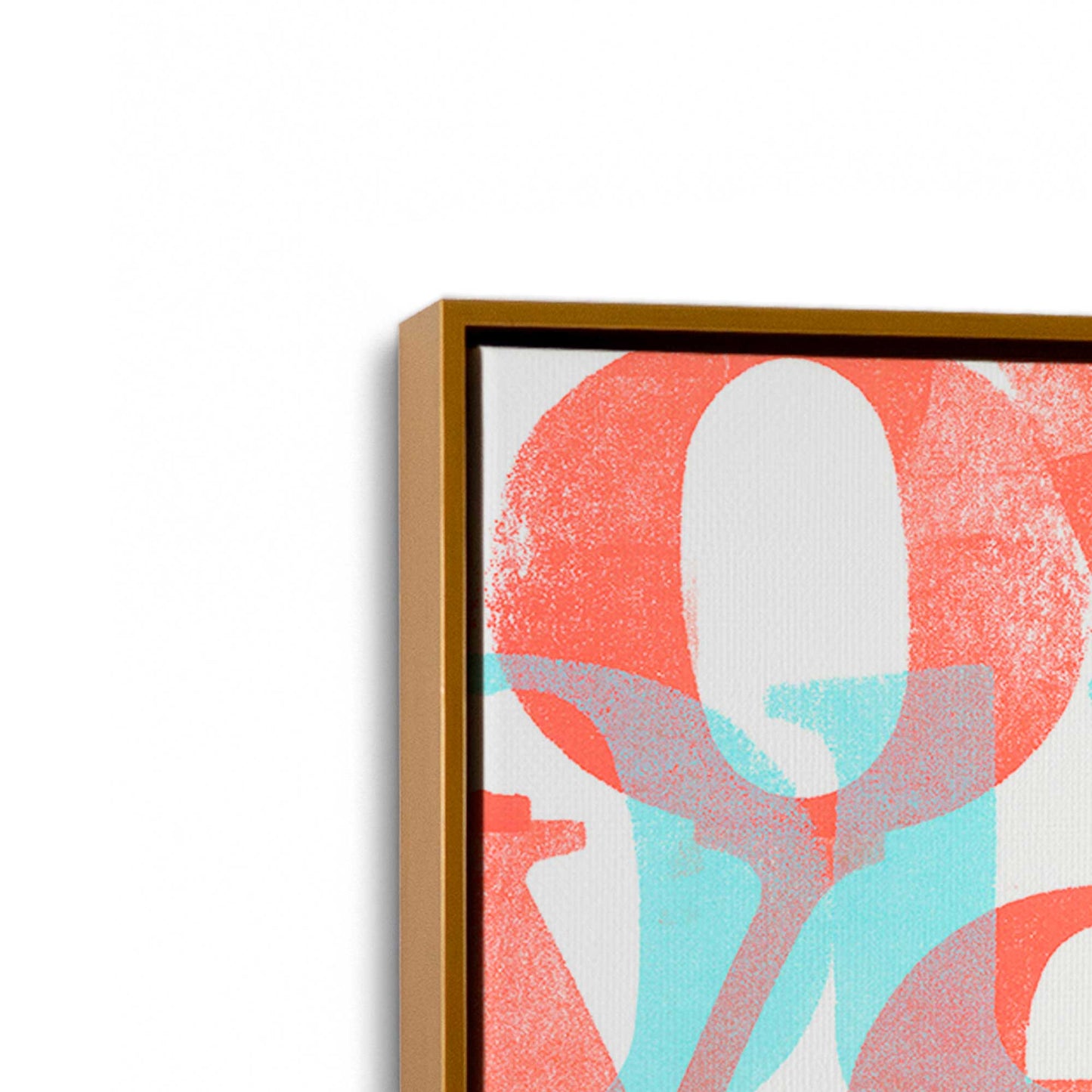 [Color:Polished Gold], Picture of art in a Polished Gold frame at an angle
