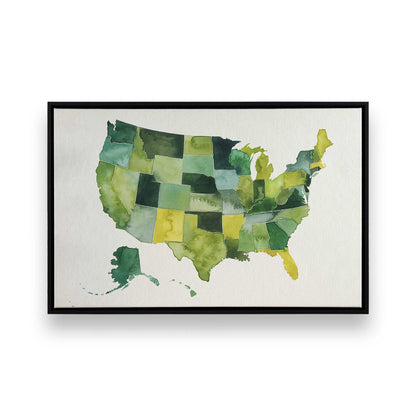 [Color:Satin Black], Picture of art in a Satin Black frame