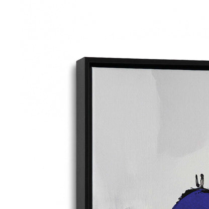 [Color:Satin Black], Picture of art in a Satin Black frame at an angle