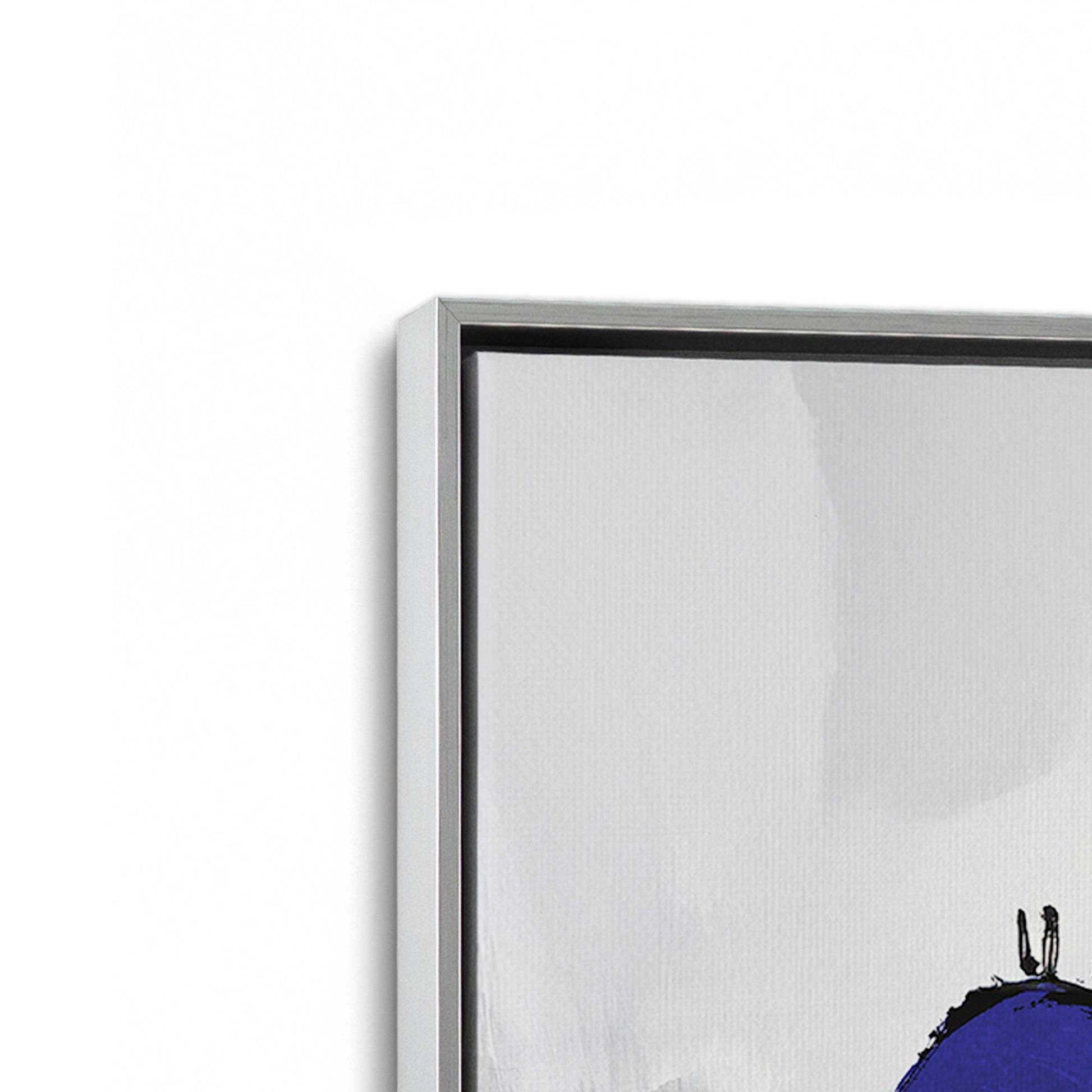 [Color:Polished Chrome], Picture of art in a Polished Chrome frame at an angle
