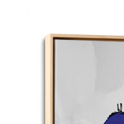 [Color:American Maple], Picture of art in a American Maple frame at an angle