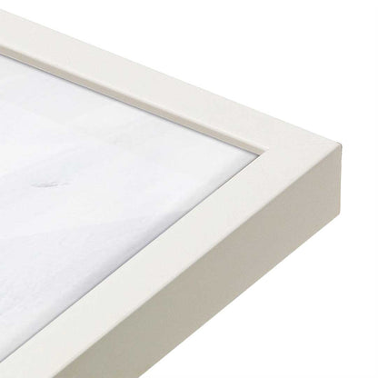 [Color:Opaque White], Picture of art in a Opaque White frame at an angle