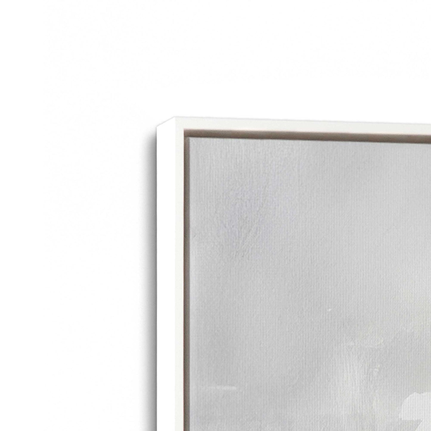 [Color:Opaque White], Picture of art in a White frame at an angle