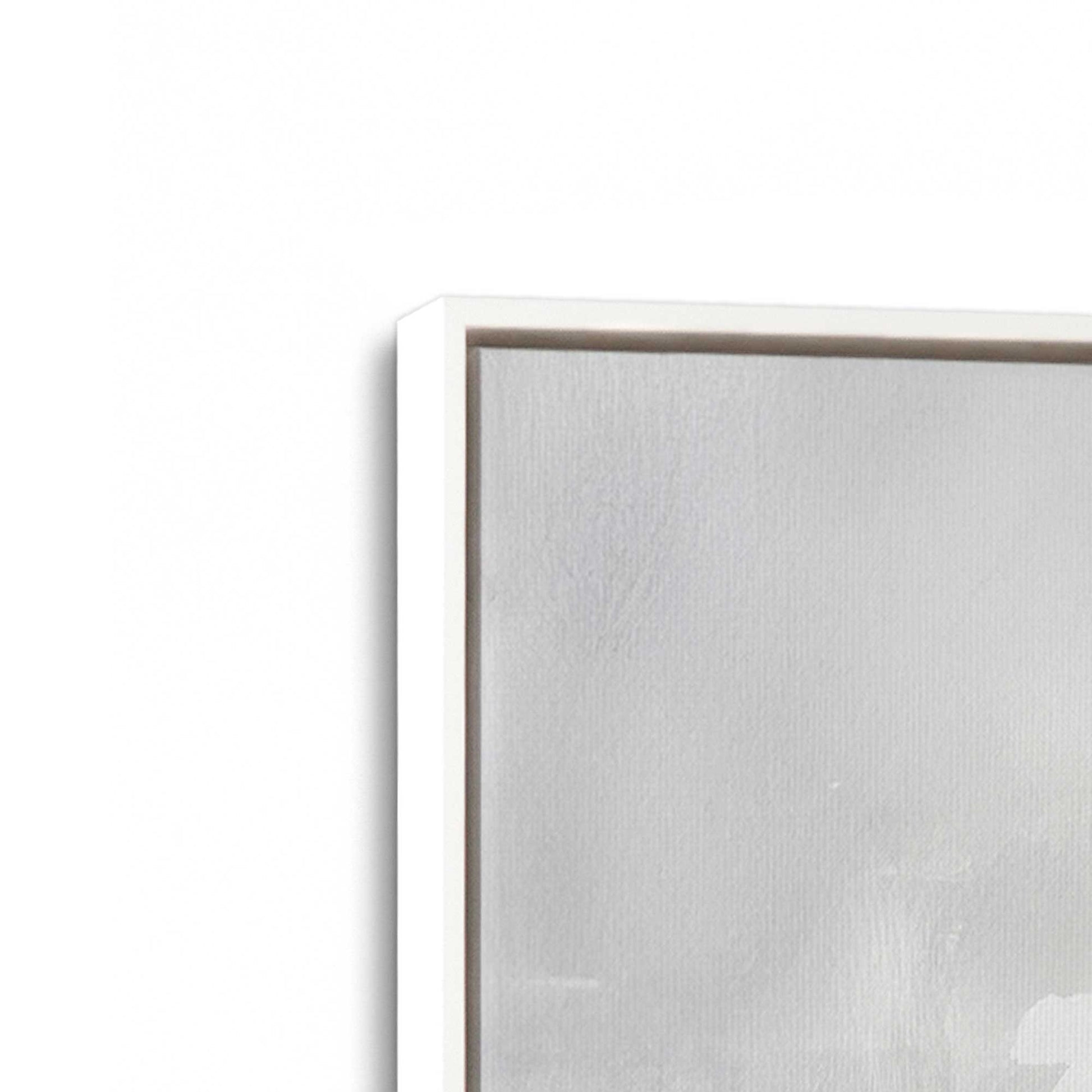 [Color:Opaque White], Picture of art in a White frame at an angle