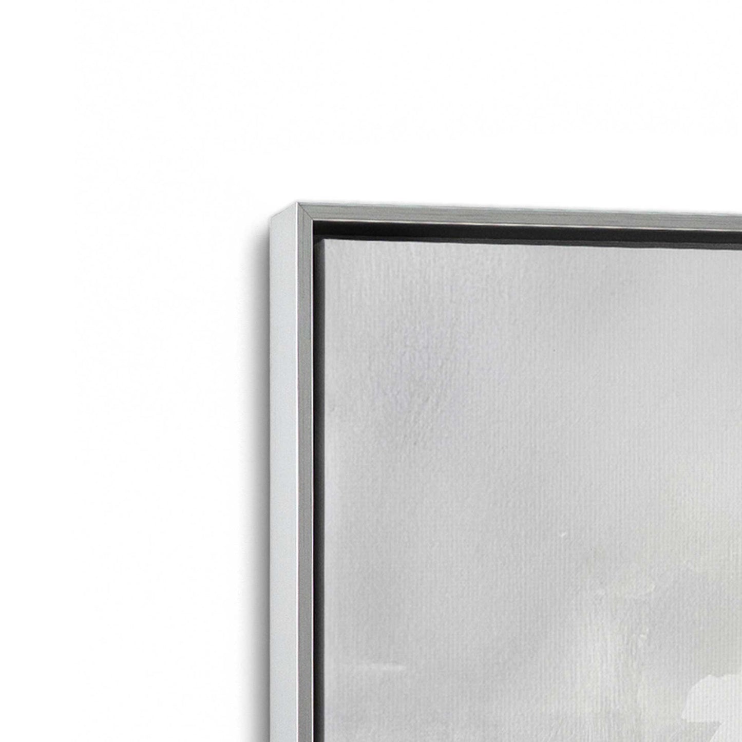 [Color:Polished Chrome], Picture of art in a Polished Chrome frame at an angle
