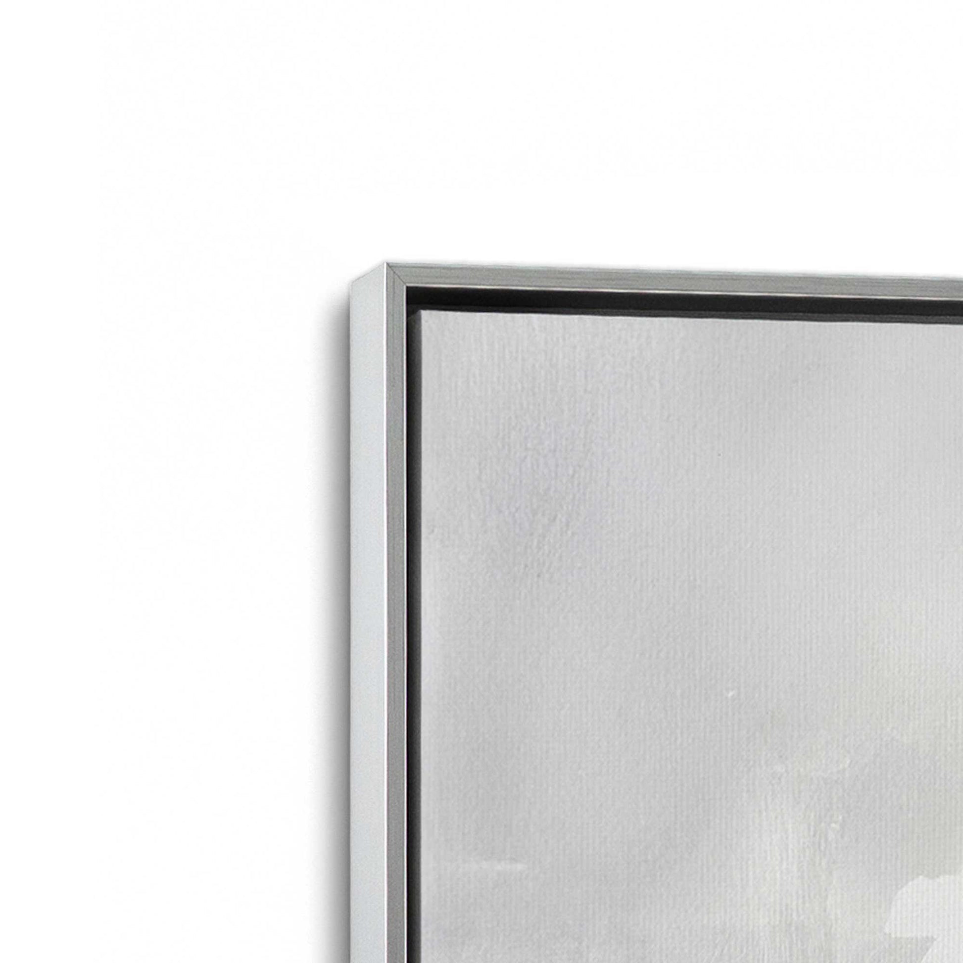 [Color:Polished Chrome], Picture of art in a Polished Chrome frame at an angle